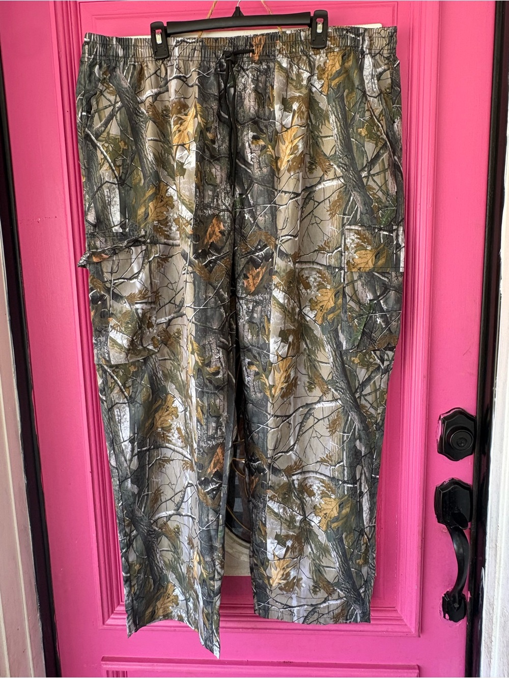 Amazon Essentials unisex Straight Leg Camo lightweight pant - Green/Brown/Gray